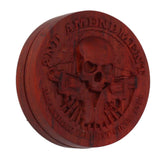 Magnetic Push Slider Stress Relief Handmade Rosewood Crafted Rotating Fidget Toys for ADHD Skull In Australia - Darrahopens