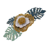 Iron Flower Wall Hanging Blue Modern Beautiful Metal Floral Wall Art Decor for Living Room Bedroom Dining Room In Australia - Darrahopens