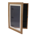 Kids Art Frame Density Board PS Magnetic Front Opening Changeable Artwork Display Frame Holds 50PCS Pictures for Crafts Drawing Schoolwork Brown In Australia - Darrahopens