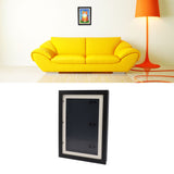 Kids Art Frame Density Board PS Magnetic Front Opening Changeable Artwork Display Frame Holds 50PCS Pictures for Crafts Drawing Schoolwork Black