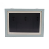 Kids Art Frame Density Board PS Magnetic Front Opening Changeable Artwork Display Frame Holds 50PCS Pictures for Crafts Drawing Schoolwork Blue