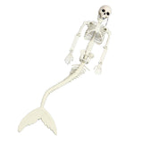 Life Size Skeleton Mermaid Halloween Outdoor Decorations Movable Posable Joints Realistic Full Body Skeleton Mermaid Props