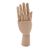 Flexible Wooden Hand Model Moveable Wooden Artists Manikin Hand Figure Hand Model for Sketching Drawing Painting 7116A 0101 Left Hand Small