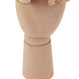 Flexible Wooden Hand Model Moveable Wooden Artists Manikin Hand Figure Hand Model for Sketching Drawing Painting 7116A 0101 Left Hand Small