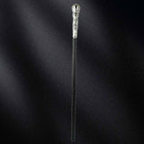 Mystical Pharaoh Accessory Ancient Egyptian Style Staff Scepter Costume Accessory Prop for Halloween Dress Up Parties Silver Round Head In Australia - Darrahopens