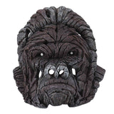 Gorilla Head Sculpture 6.3in Animal Head Figurine Resin Hollow Out Design Statue Decor for Living Room Office Bookshelf In Australia - Darrahopens