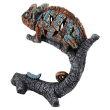 Chameleon Statue Sculpture Resin Chameleon Wild Animal Figurine Ornament for Home Desktop Decoration In Australia - Darrahopens