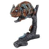Chameleon Statue Sculpture Resin Chameleon Wild Animal Figurine Ornament for Home Desktop Decoration In Australia - Darrahopens