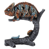 Chameleon Statue Sculpture Resin Chameleon Wild Animal Figurine Ornament for Home Desktop Decoration In Australia - Darrahopens