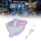 Ghost Neon Sign USB Wall Mounted Dimmable Easy to Install Halloween LED Ghost Neon Light for Game Room Party Bar Decor