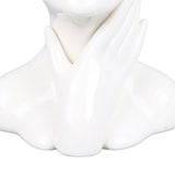 Female Face Vase Nordic Style Elegant Flower Vase Smoothly Ceramic Flower Vase Decoration for Living Room Garden