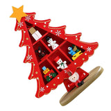 Tabletop Wooden Christmas Tree Exquisite Mini Conveniently Placed Desktop Christmas Tree Decor for Shopping Mall Hotel Christmas Decoration Red In Australia - Darrahopens