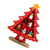 Tabletop Wooden Christmas Tree Exquisite Mini Conveniently Placed Desktop Christmas Tree Decor for Shopping Mall Hotel Christmas Decoration Red In Australia - Darrahopens