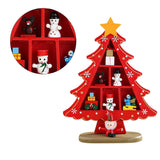Tabletop Wooden Christmas Tree Exquisite Mini Conveniently Placed Desktop Christmas Tree Decor for Shopping Mall Hotel Christmas Decoration Red In Australia - Darrahopens