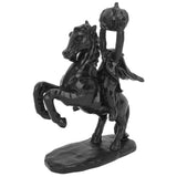 22cm Height Headless Horseman Statue with Pumpkin Horror Headless Horseman Halloween Decor Sculpture Handmade Resin All Black In Australia - Darrahopens