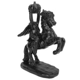 22cm Height Headless Horseman Statue with Pumpkin Horror Headless Horseman Halloween Decor Sculpture Handmade Resin All Black In Australia - Darrahopens
