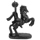 22cm Height Headless Horseman Statue with Pumpkin Horror Headless Horseman Halloween Decor Sculpture Handmade Resin All Black In Australia - Darrahopens