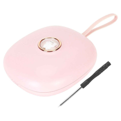 Vibrating Digital Alarm Clock Portable LED Electronic Digital Alarm Clock for Heavy Sleepers Students Children Rose Pink