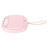 Vibrating Digital Alarm Clock Portable LED Electronic Digital Alarm Clock for Heavy Sleepers Students Children Rose Pink