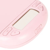 Vibrating Digital Alarm Clock Portable LED Electronic Digital Alarm Clock for Heavy Sleepers Students Children Rose Pink