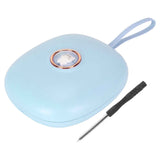 Vibrating Digital Alarm Clock Portable LED Electronic Digital Alarm Clock for Heavy Sleepers Students Children Sky Blue