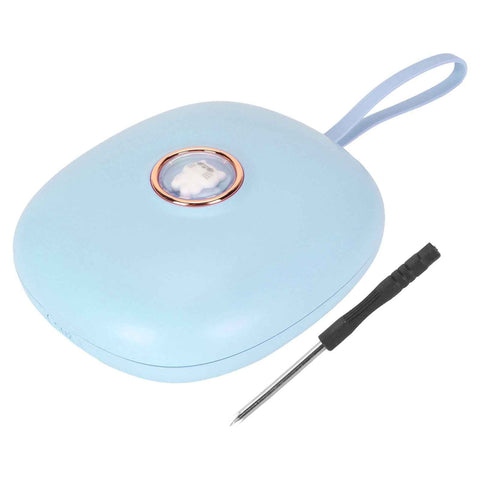 Vibrating Digital Alarm Clock Portable LED Electronic Digital Alarm Clock for Heavy Sleepers Students Children Sky Blue