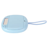 Vibrating Digital Alarm Clock Portable LED Electronic Digital Alarm Clock for Heavy Sleepers Students Children Sky Blue