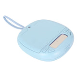 Vibrating Digital Alarm Clock Portable LED Electronic Digital Alarm Clock for Heavy Sleepers Students Children Sky Blue
