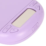Vibrating Digital Alarm Clock Portable LED Electronic Digital Alarm Clock for Heavy Sleepers Students Children Lilac Purple