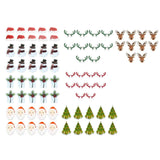240 PCS Christmas Glass Cup Card Easy To Use Cute Pattern Xmas Party Wine Glass Decoration Card for Christmas In Australia - Darrahopens