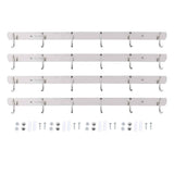 4 Pcs 6 Hooks Stainless Steel Cloak Hanger Wall Mounted Hanging Coat Rack for Laundry Rooms Entryways In Australia - Darrahopens