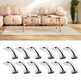 12PCS Furniture Legs Iron Electroplating Modern Style Metal Sofa Leg Replacement for Table Chair Couch Cabinet