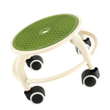 Round Rolling Low Stool Comfortable Universal Wheel Movable Mini Stool High Weight Capacity for Home Green In Australia - Darrahopens