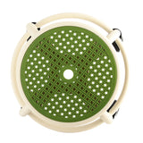 Round Rolling Low Stool Comfortable Universal Wheel Movable Mini Stool High Weight Capacity for Home Green