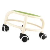 Round Rolling Low Stool Comfortable Universal Wheel Movable Mini Stool High Weight Capacity for Home Green