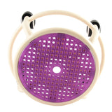 Round Rolling Low Stool Comfortable Universal Wheel Movable Mini Stool High Weight Capacity for Home Purple
