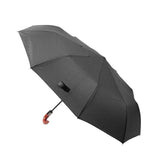 Automatic Folding Umbrella 10 Ribs Triple Folding Imitation Wood Handle Automatic Open Close Umbrella for Outdoor Gift In Australia - Darrahopens