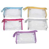 Clear Cosmetic Bag Waterproof Transparent PVC Makeup Toiletry Pouch with Handle Strap for Bathroom Travel 5pcs In Australia - Darrahopens