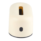 Tissue Box Holder Waterproof Simple Cream Yellow Wide Opening Plastic Tissue Paper Box for Office Bedroom Living Room