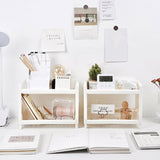 Desktop Storage Shelf Multifunctional Practical Durable Desktop Organizer for Bedroom White In Australia - Darrahopens