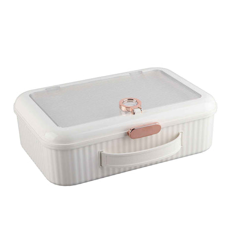 Multifunctional Document Storage Box Large Capacity Two Layer Liner Home Certificate Organizer White In Australia - Darrahopens