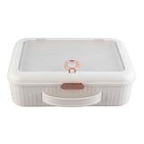 Multifunctional Document Storage Box Large Capacity Two Layer Liner Home Certificate Organizer White In Australia - Darrahopens
