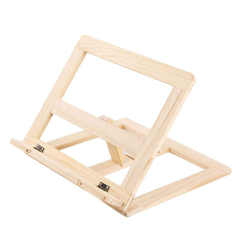 Wooden Book Stand Adjustable Book Holder Reading Stand Recipe Cookbook Holder for Kid Adult Home Wooden Clip In Australia - Darrahopens