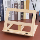 Wooden Book Stand Adjustable Book Holder Reading Stand Recipe Cookbook Holder for Kid Adult Home Wooden Clip In Australia - Darrahopens