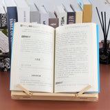 Wooden Book Stand Adjustable Book Holder Reading Stand Recipe Cookbook Holder for Kid Adult Home Wooden Clip In Australia - Darrahopens