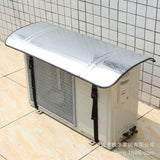 Air Conditioner Outdoor Unit Top Cover Dust Prevention Rainproof Windproof Outdoor AC Cover for 110x55cm/43.3x21.7in