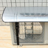 Air Conditioner Outdoor Unit Top Cover Dust Prevention Rainproof Windproof Outdoor AC Cover for 110x55cm/43.3x21.7in