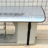 Air Conditioner Outdoor Unit Top Cover Dust Prevention Rainproof Windproof Outdoor AC Cover for 110x55cm/43.3x21.7in