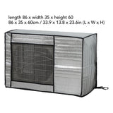 Outside Air Conditioner Cover Waterproof Dustproof Sunscreen AC Unit Cover for Home Hotel Office Building 2P