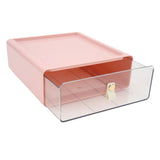 Clear Drawer Storage Box Large Capacity Desktop Drawer Storage Container Organizer for Office Pink In Australia - Darrahopens